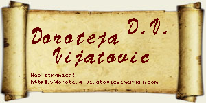 Doroteja Vijatović vizit kartica